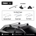 Thule WingBar Evo with Rapid System (For car with Normal Roof, Fixed Point & Flush Rail)